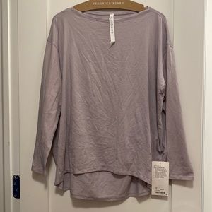 NWT lululemon Back In Action LS 12 Lavender
